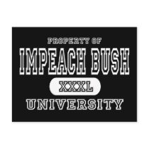 Impeach Bush University Dark postcards
