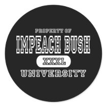 Impeach Bush University Dark stickers