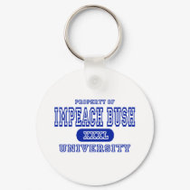 Impeach Bush University keychains