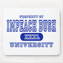 Impeach Bush University mousepads