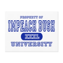 Impeach Bush University postcards
