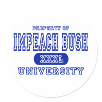 Impeach Bush University stickers