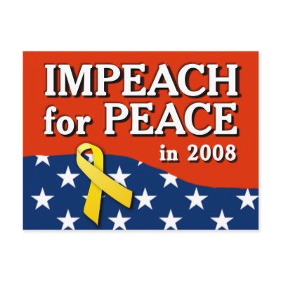 IMPEACH FOR PEACE POSTCARD by postcardsfromtheedge