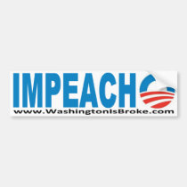 IMPEACH O Bumper Sticker bumper stickers