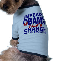 Impeach Obama Pet Tee Shirt