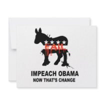 Impeach Obama - now that's change invitations