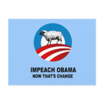 Impeach Obama - now that's change postcards