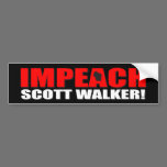 Impeach Scott Walker Bumper Sticker