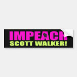 Impeach Scott Walker Bumper Sticker