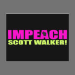 Impeach Scott Walker Post Card