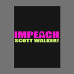 Impeach Scott Walker Post Card