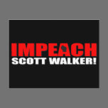 Impeach Scott Walker Post Cards