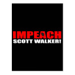 Impeach Scott Walker Postcards