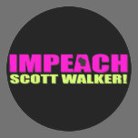 Impeach Scott Walker Stickers
