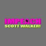 Impeach Scott Walker Tee Shirts