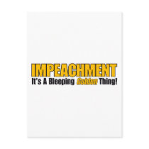 Impeachment It's A Bleeping Golden Thing postcards