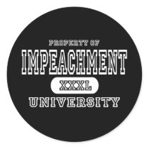 Impeachment University Dark stickers