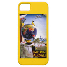 Imperial Airways Globe iPhone 5 Cases