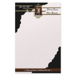 imperial black n white stationery