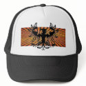 Imperial Eagle Orange Rising Sun Baseball Hat