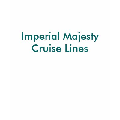 Imperial Majesty Cruise Lines T Shirts by ImperialMajesty