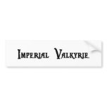 Imperial Valkyrie Sticker Bumper Sticker