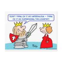 imperialism supersizing country king postcards