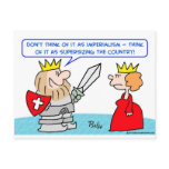 imperialism supersizing country king post card