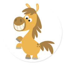 Impetuous Cartoon Pony Sticker