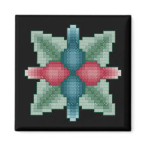 Implosion Cross Stitch Magnet by ingasi Implosion Cross Stitch Magnet