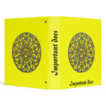 Important docs 3 ring binders