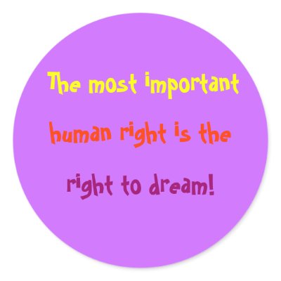 Important Human Rights Round Sticker by SassyStickerStore