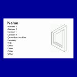 Impossibe Rectangular Object, Name, Address 1, ... business cards