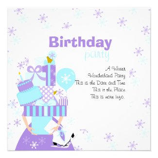 Impossible Birthday Stack No.1 Winter Custom Invites