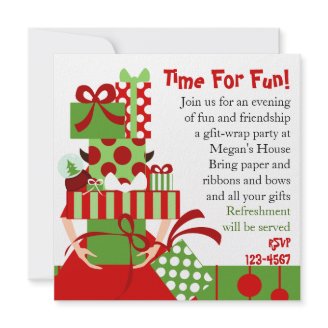 Impossible Gift Stack Invitation