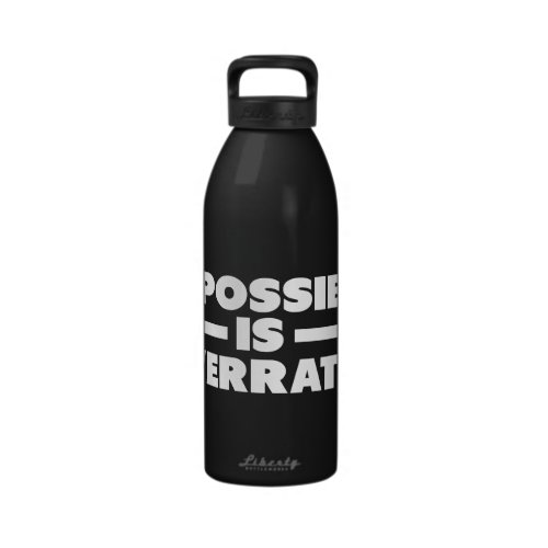 Impossible is Overrated | White Version Drinking Bottles