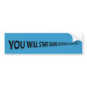 Impossible to Read Sticker. Better than it sounds! bumper stickers by Justin_Directory Impossible to Read Sticker. Better than it sounds! bumper stickers