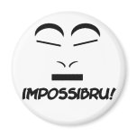 Impossibru Fridge Magnet