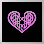 Impresión céltica del corazón del nudo impresiones