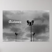 Impresión de la distancia posters