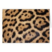 Impresión de la foto de la piel de Jaguar Tarjetón
