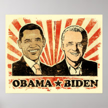 Impresión de los retratos de Obama Biden Posters