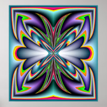 Impresión del diseño del fractal de la lila impresiones