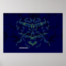 Impresión del dragón del fuego poster