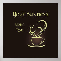 Impresión del poster del café
