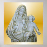 Impresión del Virgen María Posters