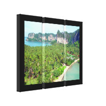 Impresión envuelta Tailandia de la lona de Krabi Lona Envuelta Para Galerias