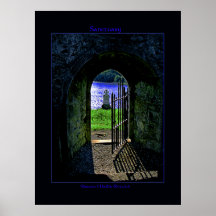 Impresión irlandesa del poster del santuario