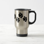 Impresiones animales de la pata tazas de café