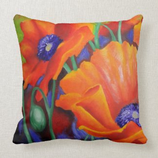 Impression Of Orange Throw Pillow